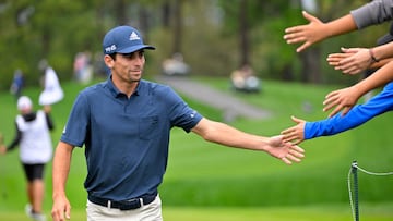 PONTE VEDRA BEACH, FL - MARCH 10: Joaquín Niemann of Chile walks to the third tee box during the first round of THE PLAYERS Championship on THE PLAYERS Stadium Course at TPC Sawgrass on March 10, 2022, in Ponte Vedra Beach, FL. (Photo by Ben Jared/PGA TOUR via Getty Images)