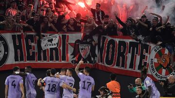 El Athletic colabora con las autoridades para identificar a los radicales de Roma