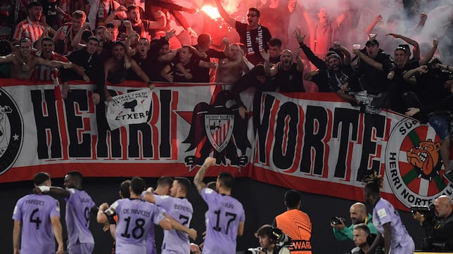 El Athletic colabora con las autoridades para identificar a los radicales de Roma