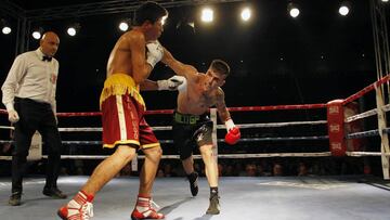 Nicol&aacute;s Gonz&aacute;lez en su &uacute;ltimo combate ante Nelson Altamirano.