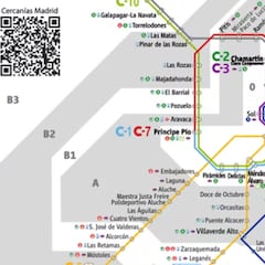 Así será el nuevo mapa de Cercanías de Madrid