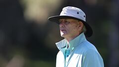 PEBBLE BEACH, CALIFORNIA - FEBRUARY 04: Actor Bill Murray looks on during the second round of the AT&T Pebble Beach Pro-Am at Spyglass Hill Golf Course on February 04, 2022 in Pebble Beach, California.   Jed Jacobsohn/Getty Images/AFP
== FOR NEWSPAPERS, INTERNET, TELCOS & TELEVISION USE ONLY ==