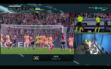 El VAR anula el gol de Morata: ¡°Toca con la rodilla a Yeray...¡±