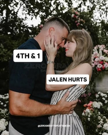 Los memes del compromiso entre Taylor Swift y Travis Kelce: las ‘swifties’ enloquecen y dejan estas imágenes para el recuerdo