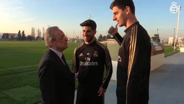 Los saludos de Florentino: atención al de Benzema...