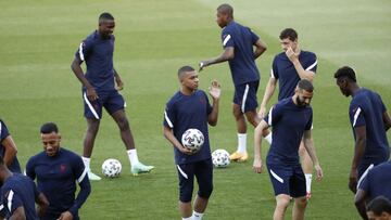 Equipo de Francia durante un entrenamiento