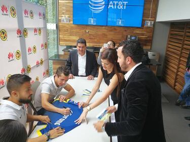 Usuarios de Huawei conviven con futbolistas americanistas