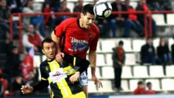 <b>GOLEADOR. </b>Pepe Díaz marcó el primer tanto del Córdoba en su visita al Nàstic de Tarragona.