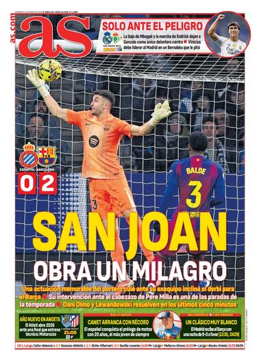 Las portadas de AS de enero