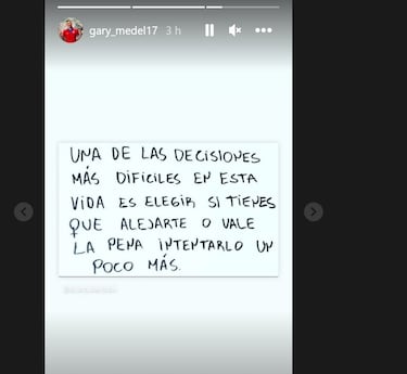 El reflexivo mensaje que compartió Medel y que asusta a los hinchas de la Roja