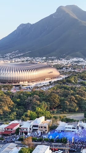 Aerial View Stadium during the 16th round match between Monterrey and Tigres UANL as part of the Liga BBVA MX, Torneo Apertura 2025 at BBVA Bancomer Stadium, on November 01, 2025 in Monterrey, Nuevo Leon, Mexico.