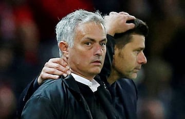 Replaced | Tottenham manager Mauricio Pochettino and Manchester United manager Jose Mourinho.