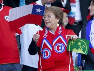 La hinchada chilena encendió la final de Copa América entre Chile y Argentina. 