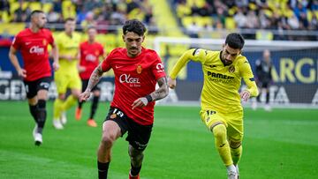 Momento del partido de LaLiga EA Sports entre Mallorca y Villarreal.