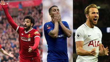 El futuro de Salah, Hazard y Kane, pendiente de dos partidos.