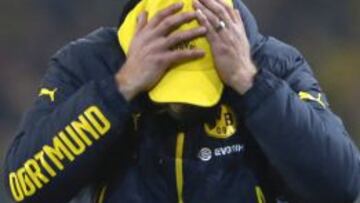 El entrenador del Borussia Dortmund, J&uuml;rgen Klopp, se desespera tras la derrota ante el Wolfsburg.