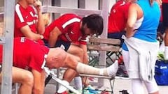 De Marcos se lesiona el tobillo al chocar con un fotógrafo