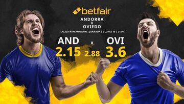 FC Andorra vs. Real Oviedo: horario, TV, estadísticas, clasificación y pronósticos