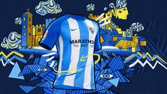 Presentaci&oacute;n de la camiseta del M&aacute;laga CF para la temporada 2017-2018.