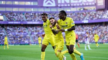 Alex Baena, Samuel Chukwueze y Nicolas Jackson.