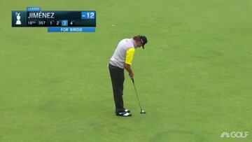 El doble putt con el que Miguel Ángel Jiménez ha hecho historia