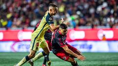 Álvaro Fidalgo y David Barbona en un Xolos vs América desde el Estadio Caliente.