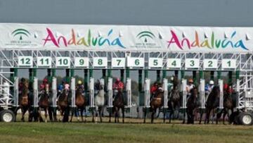 Salida en el hip&oacute;dromo de Dos Hermanas.