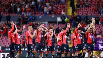 Players of Atlas during the 7th round match between Atlas and Pachuca  as part of the Liga BBVA MX, Torneo Apertura 2024 at Jalisco Stadium on September 13, 2024 in Guadalajara, Jalisco, Mexico.