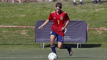 Asier Bonel, delantero de la Sub-17.