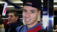 Nasri hace el gesto de la victoria a la vuelta de Zagreb