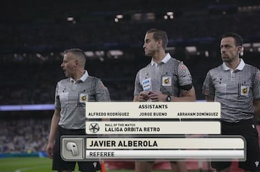 Grafismo durante el duelo que enfretó al Real Madrid y Girona.