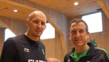 <b>REENCUENTRO. </b>Barton y Maldonado, ahora en el FIATC Joventut.