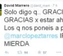 Marrero manda a los críticos en Twitter "a comer mierda"