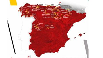 Recorrido de la Vuelta a Espa&ntilde;a 2020.