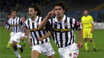 Marcelo Salas jug&oacute; 34 partidos y anot&oacute; 10 goles en torneos europeos, con Lazio y Juventus de Italia.