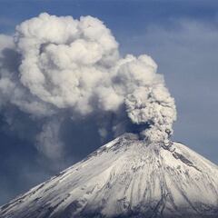 Volcán Popocatépetl: exhalaciones, sismos y caída de ceniza