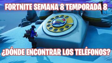 Fortnite Battle Royale - Desaf&iacute;o de la Semana 8 de la Temporada 8: Fase 1 de 2 - Marca el n&uacute;mero de Hamburrrguesa en el gran tel&eacute;fono al oeste de Latifundio Letal