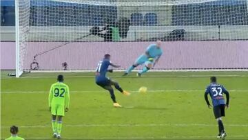 Penal errado por Duván Zapata ante Lazio