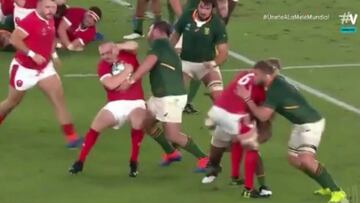 El placaje doble simultáneo de Sudáfrica que podría definir qué es la belleza en el rugby