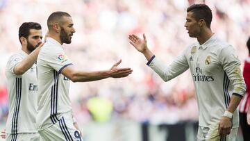 Cristiano y Benzema conducen al líder a la victoria.