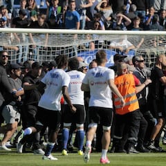 El Bastia cierra la grada de los ultras tras los incidentes