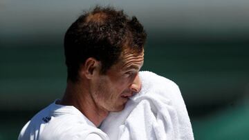 Tennis - Wimbledon Preview - All England Lawn Tennis and Croquet Club, London, Britain - June 30, 2018 Britain's Andy Murray during practice REUTERS/Peter Nicholls