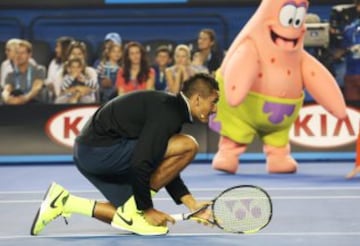 Las grandes figuras del tenis compartieron con los niños antes de que comience en torneo.