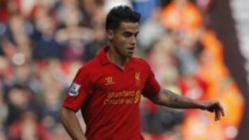 Suso, en un partido con el Liverpool.