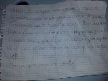 "Papá, nunca dejes de soñar": el emotivo lunes de los atléticos