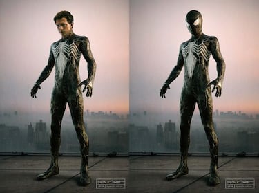 Así de espectacular luce el Spider-Man de Tom Holland con el traje negro del simbionte