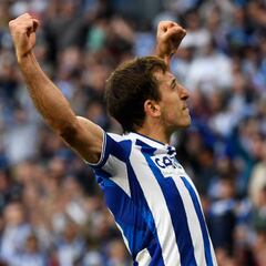 Oyarzabal entrará en el top-5 liguero de la Real si marca en el derbi vasco