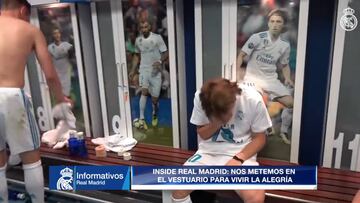 El vestuario del Madrid tras la victoria: Modric, irreconocible