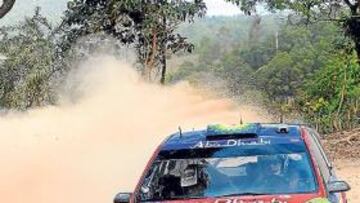 Latvala, líder de la prueba.