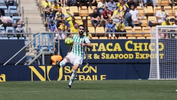 Sintes, en el partido del sábado ante el Cádiz